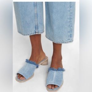 Acne Studios Denim Slides. Brand new.